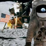 Американские астронавты на Луне