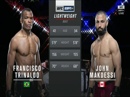 Francisco Trinaldo vs. John MacDessie бой