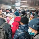 давка в метро