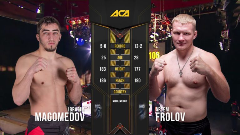 ACA 106 Артем Фролов vs. Ибрагим Магомедов