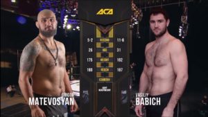 ACA 106 - Полный бой Григор Матевосян vs Василий Бабич