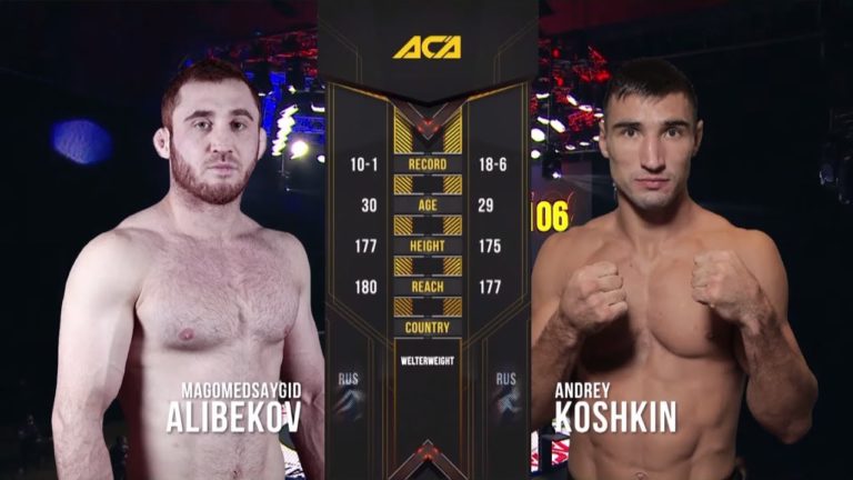 ACA 106 - Полный бой Магомедсайгид Алибеков vs Андрей Кошкин