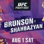 UFC Fight Night 173 Брансон - Шахбазян постер