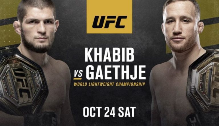 постер ufc254 хабиб против гэйтжи