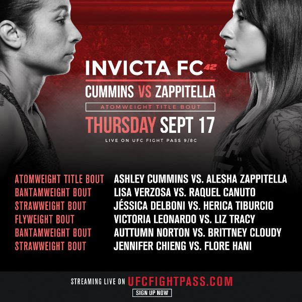 Invicta FC 42 Камминс - Заппителла