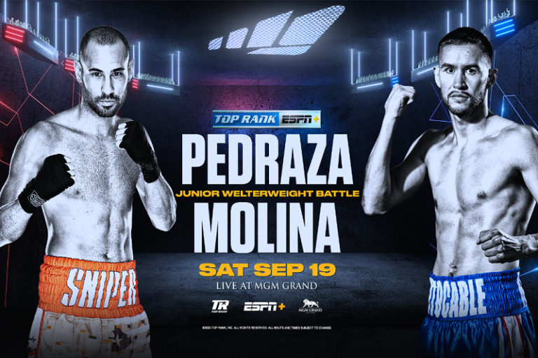 Pedraza vs. Molina прямая трансляция 19 сентября