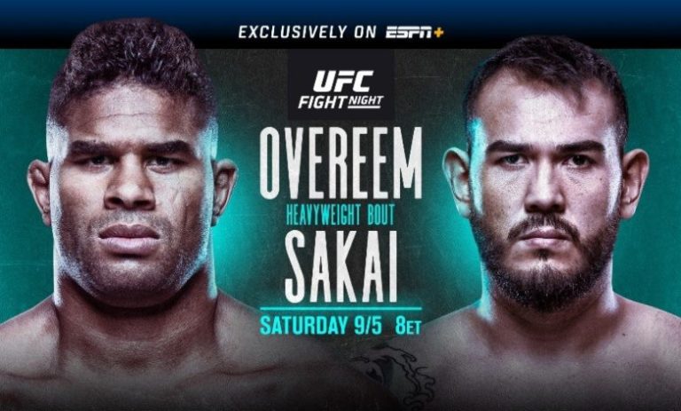 Смотреть онлайн UFC Fight Night 176 Оверим vs. Сакаи прямая трансляция