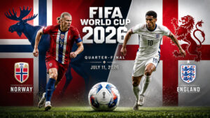 Норвегия---Англия.-1-4-финала-Чемпионата-мира-по-футболу-FIFA-2026.-12-июля-2026.