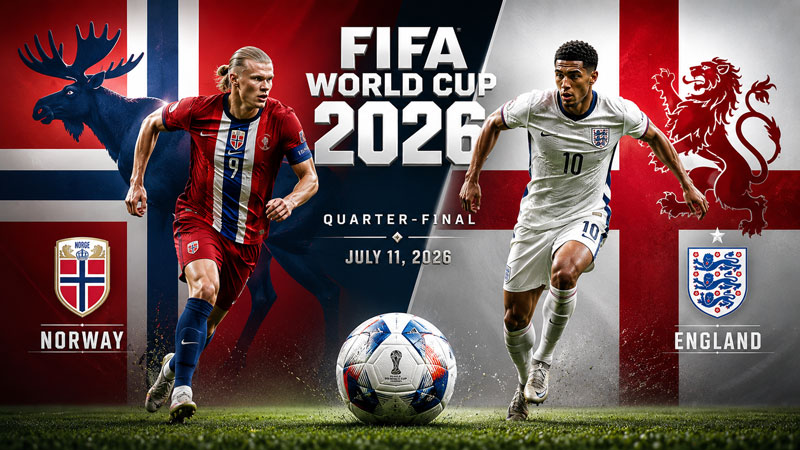 Норвегия---Англия.-1-4-финала-Чемпионата-мира-по-футболу-FIFA-2026.-12-июля-2026.