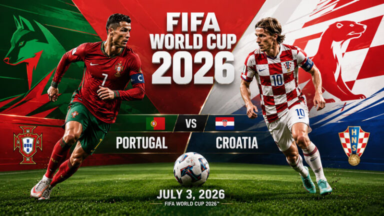 Португалия---Хорватия.-1-16-финала-Чемпионата-мира-по-футболу-FIFA-2026.-3-июля-2026.