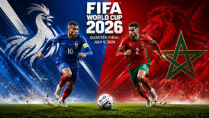 Франция---Марокко.-1---4-финала-Чемпионата-мира-по-футболу-FIFA-2026.-9-июля-2026.